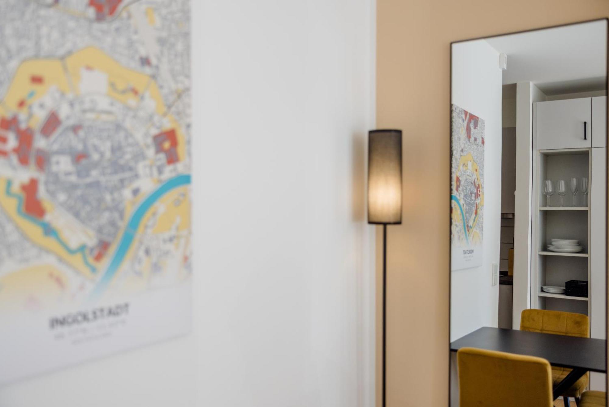 Lumen Homes - Altstadt-Studio Direkt Im Zentrum, Kueche, Netflix, Oeffentlicher Parkplatz Ums Eck 因戈尔施塔特 外观 照片